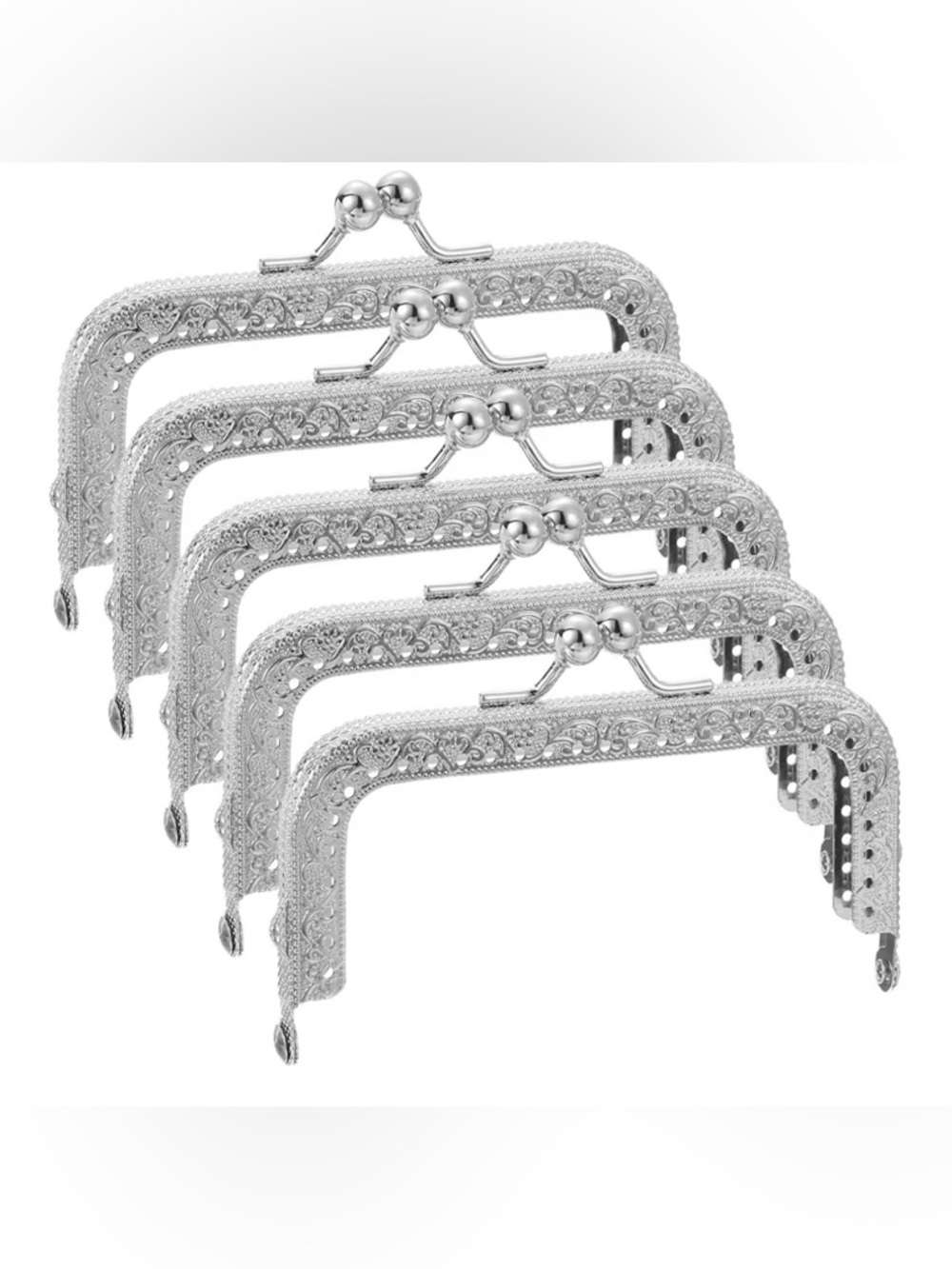 Metal Purse Frames - 4.1" 5Pcs